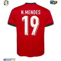 Moški Nogometni dresi Portugalska Nuno Mendes #19 Domači EP 2024 Kratek Rokav